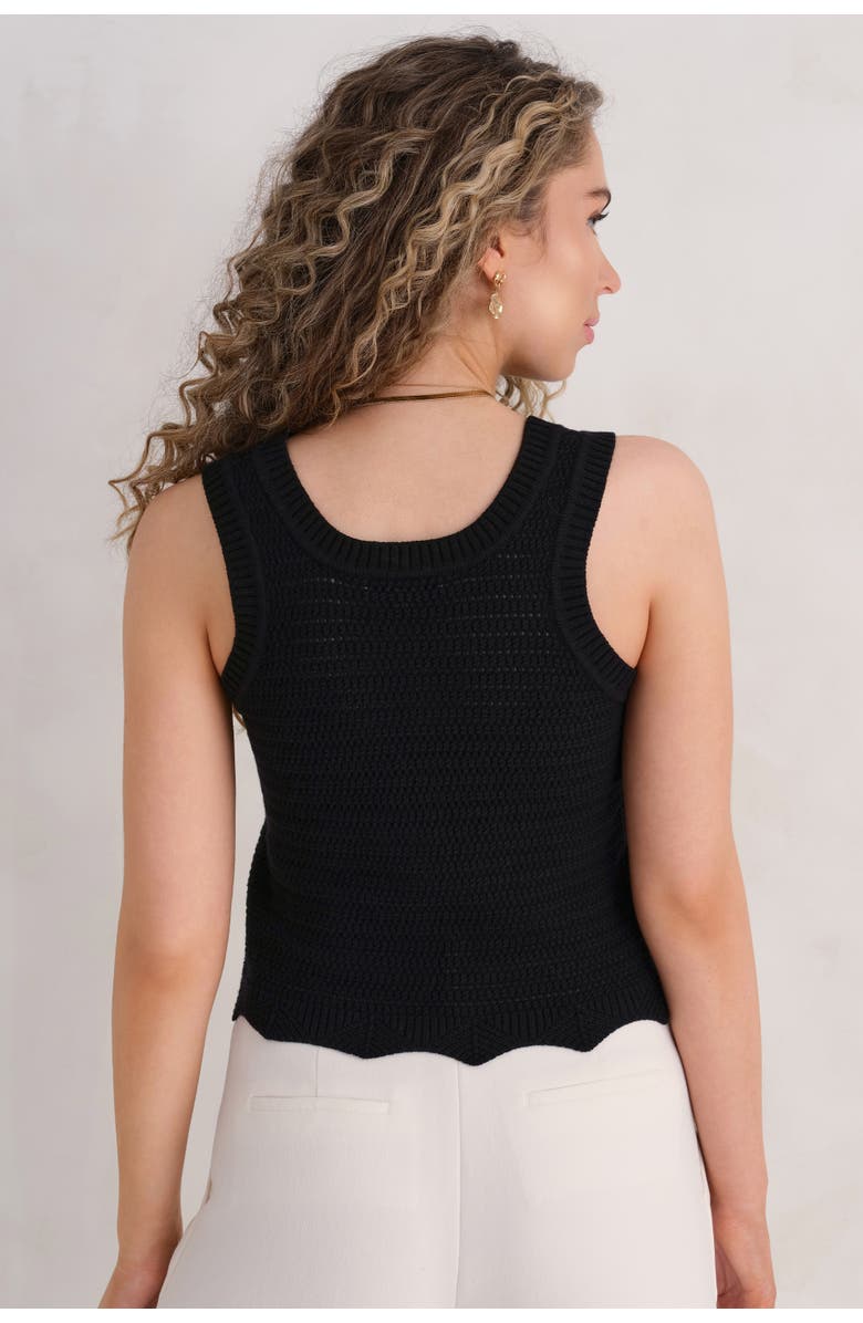 KADA The Open Knit Tank, Alternate, color, Ink