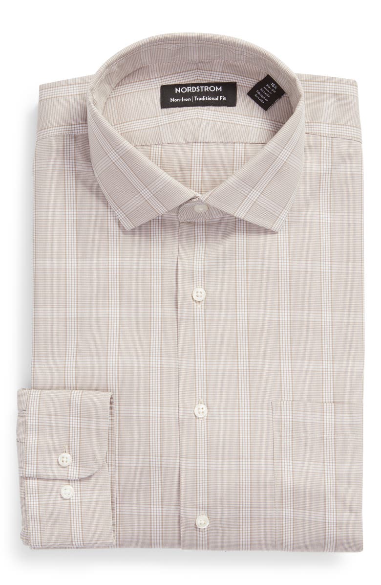 Nordstrom Tonal Check Dress Shirt, Main, color, 