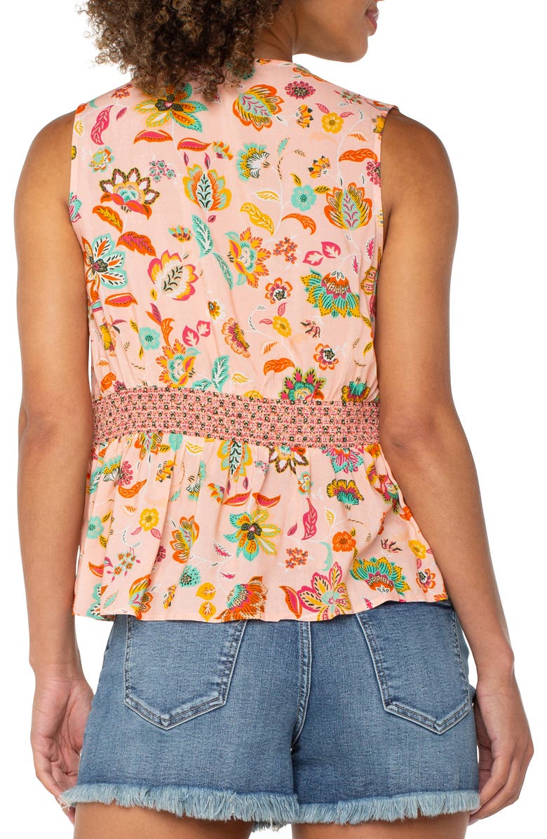 Liverpool Los Angeles Smocked Waist Tank, Alternate, color, 