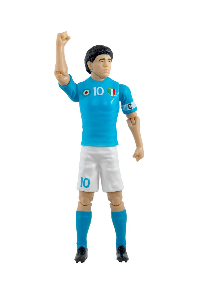 Banbo Toys Sockers Napoli Diego Maradona 8" Soccer Action Figure, Alternate, color, Blue