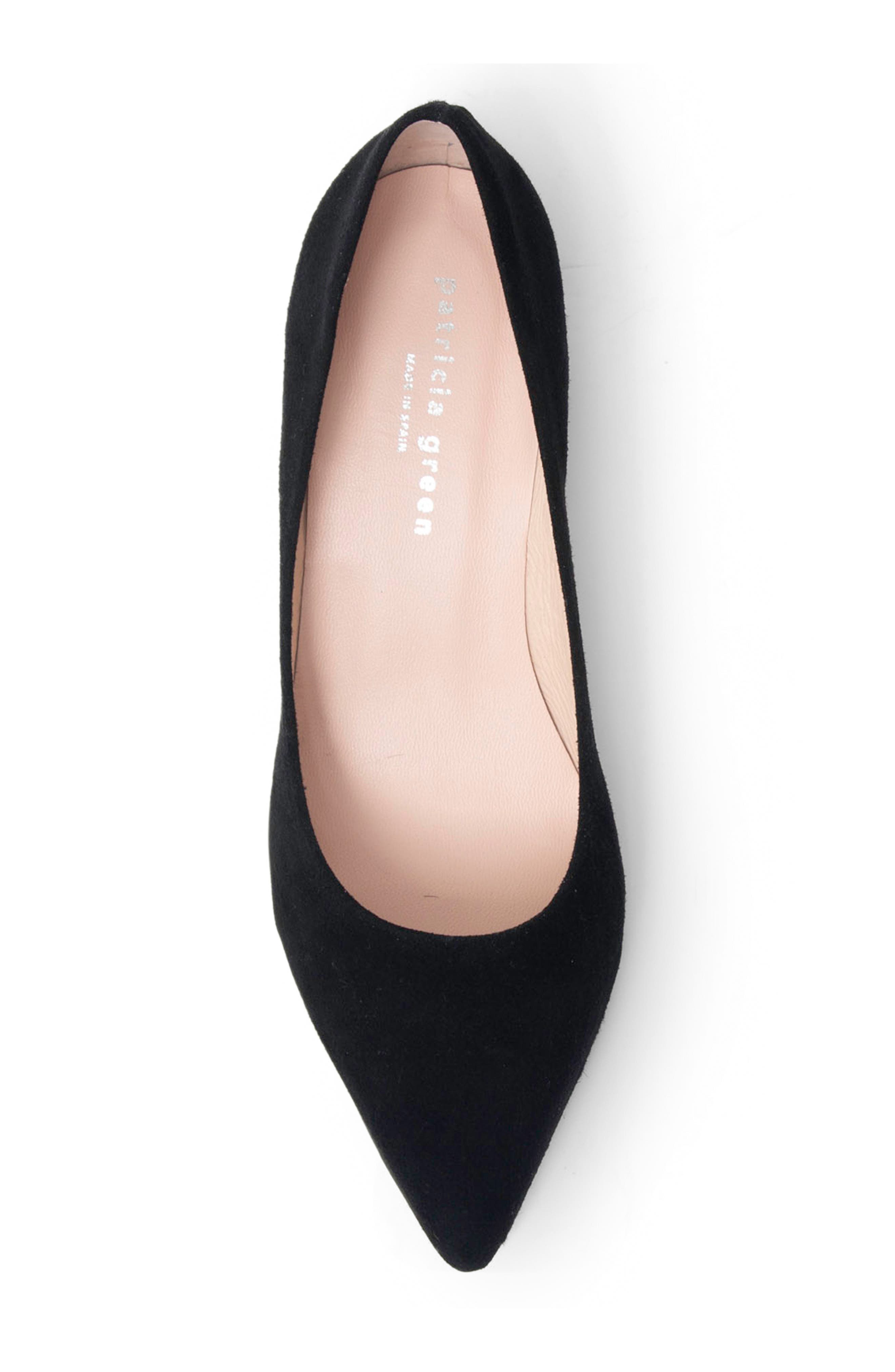 Estelle Pointed Toe Pump, Alternate, color, BLACK SUEDE