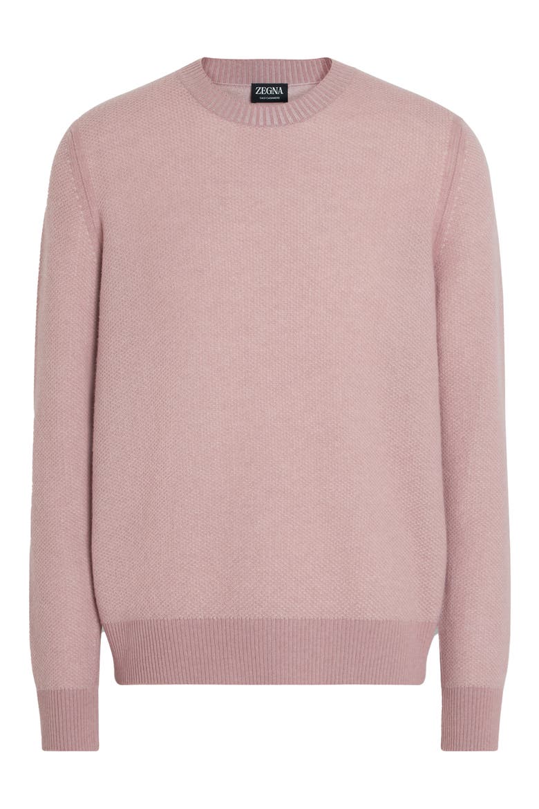 Oasi Seed Stitch Cashmere Sweater, Alternate, color, DUST PINK