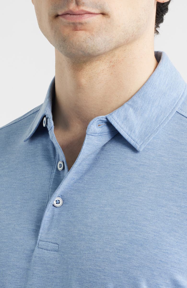 Johnston & Murphy XC Apex Performance Polo, Alternate, color, Blue Heather
