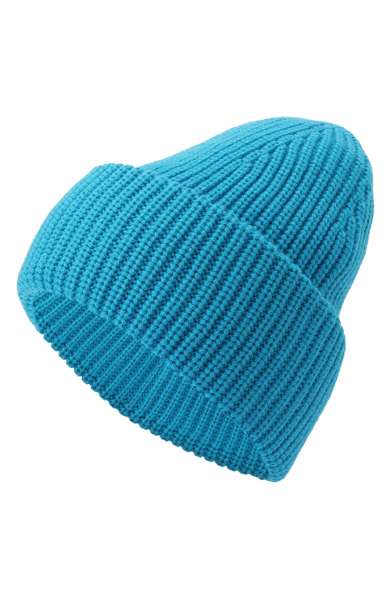 Kate Spade New York spade cuff beanie, Alternate, color, Bright Cerulean