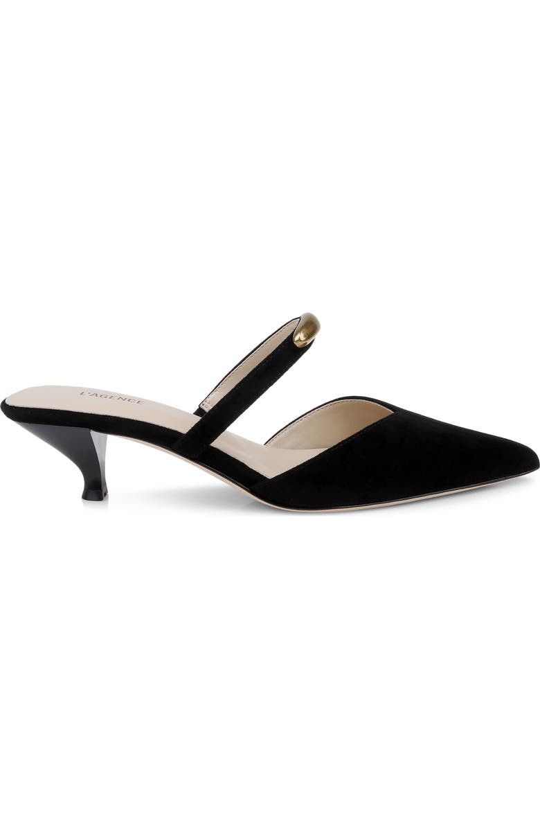 L'AGENCE Catania Mule, Alternate, color, Black Suede