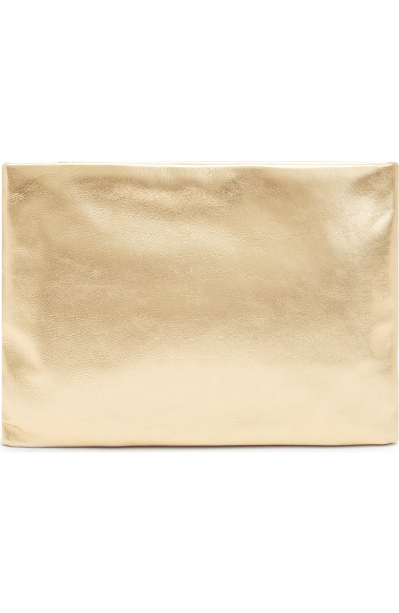 AllSaints Bettina Leather Clutch, Main, color,