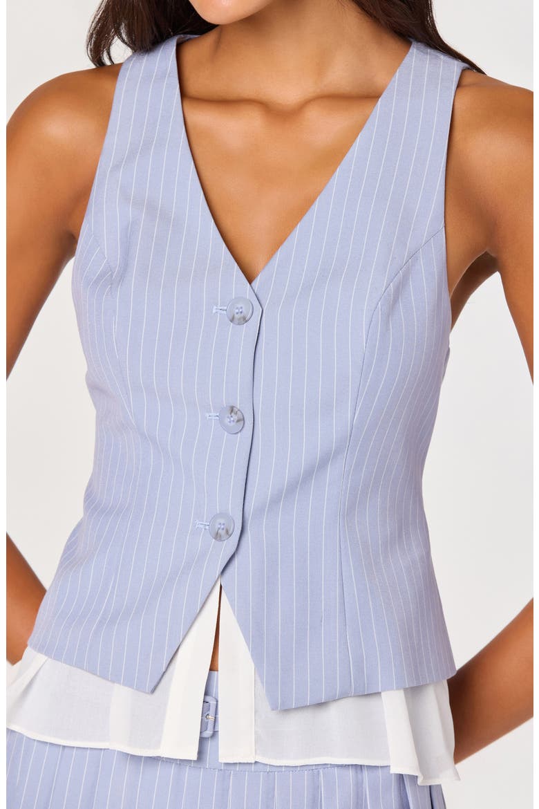 Nabiel Layer Waistcoat, Alternate, color, BLUE STRIPE