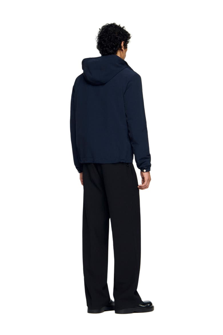 Hooded zip-up jacket, Alternate, color, Midnight blue
