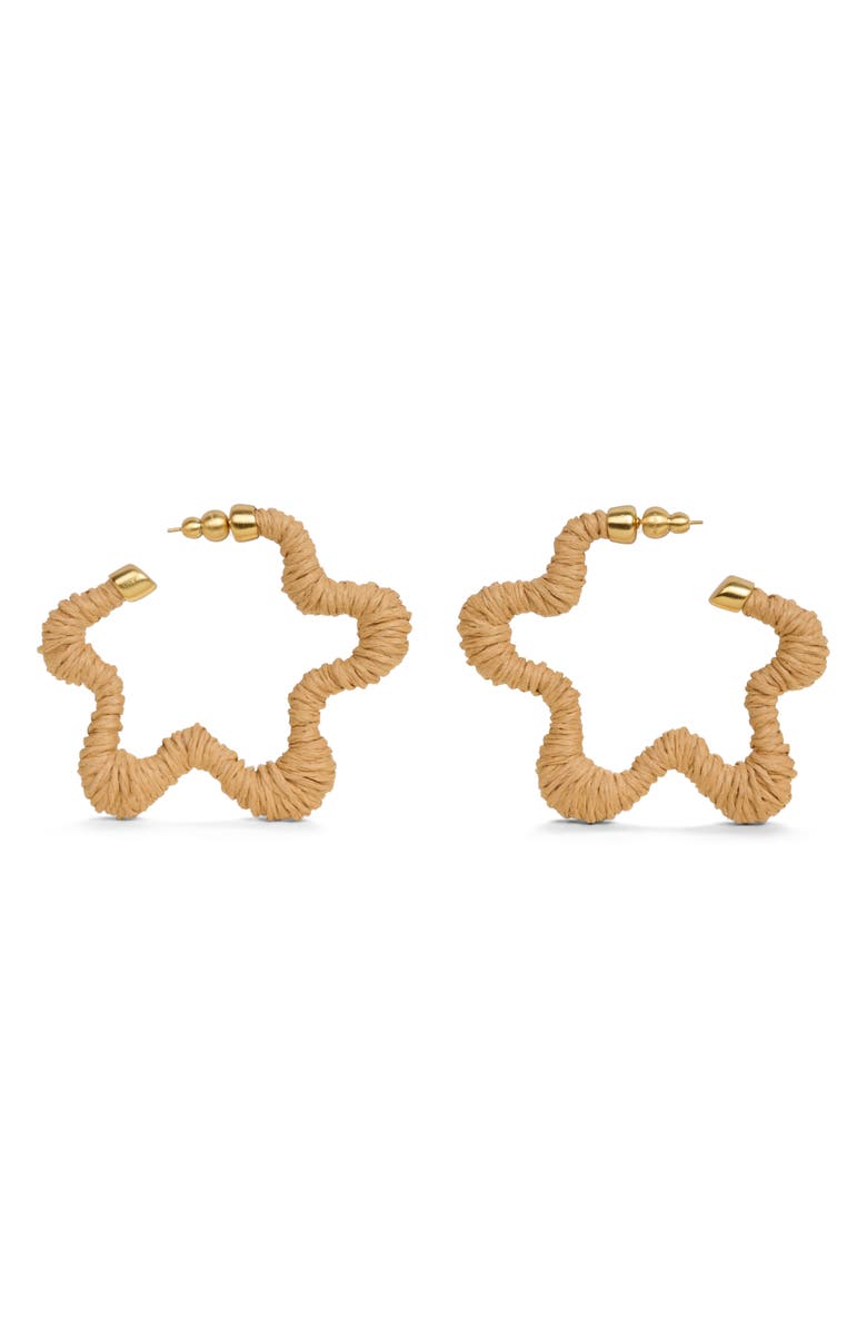 Cult Gaia Emiko Drop Earrings, Main, color, Toasted Natural