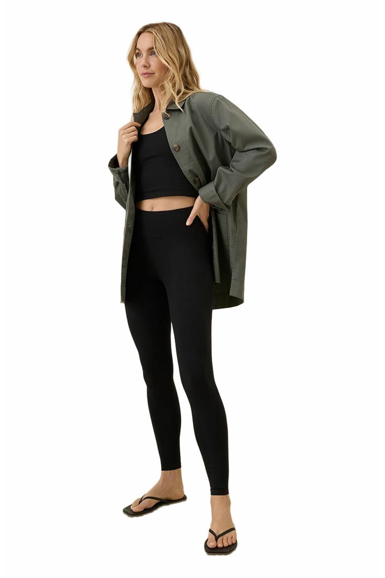Organic Cotton On the Go-To Legging, Alternate, color, Black