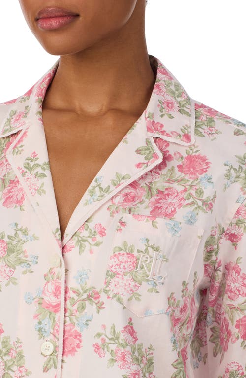 Ralph Lauren Lauren Print Cotton Blend Pajamas In Multi