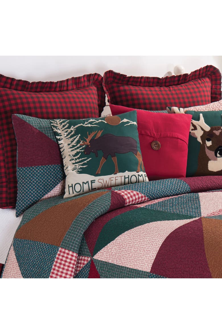 Shady Pines Quilt Set, Alternate, color, Green