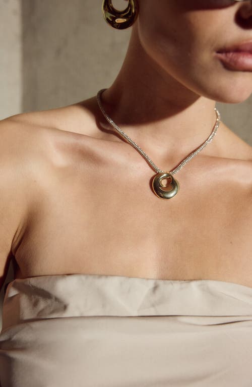 Luv Aj The Mercury Disc Pendant Necklace In Metallic
