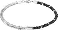 Adornia Men's Mixed Bead and Chain Bracelet
