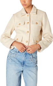 BLANKNYC Bouclé Crop Jacket