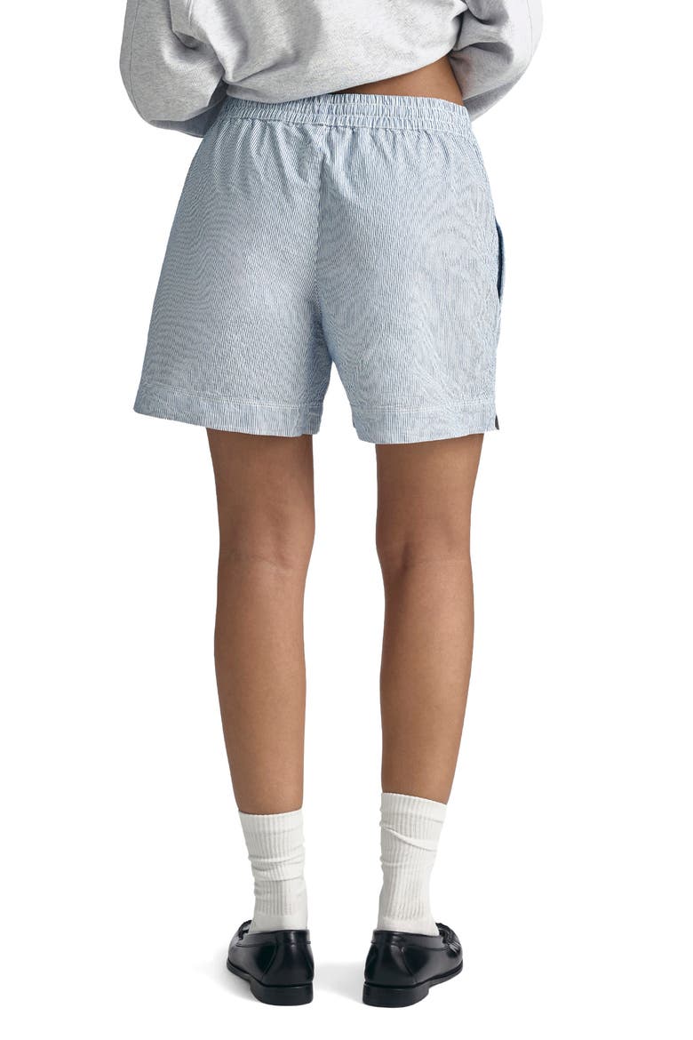 Stripe Cotton Shorts, Alternate, color, BLUE STRIPED