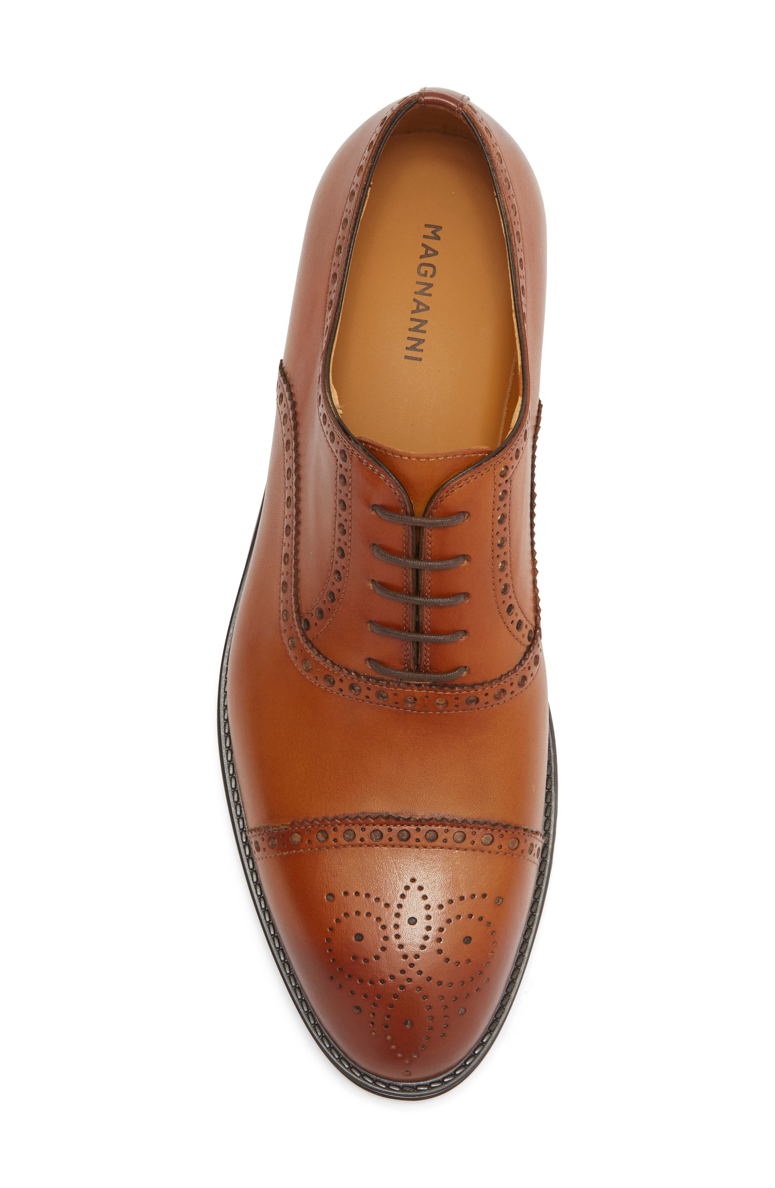 Eddison Cap Toe Oxford, Alternate, color, CUERO