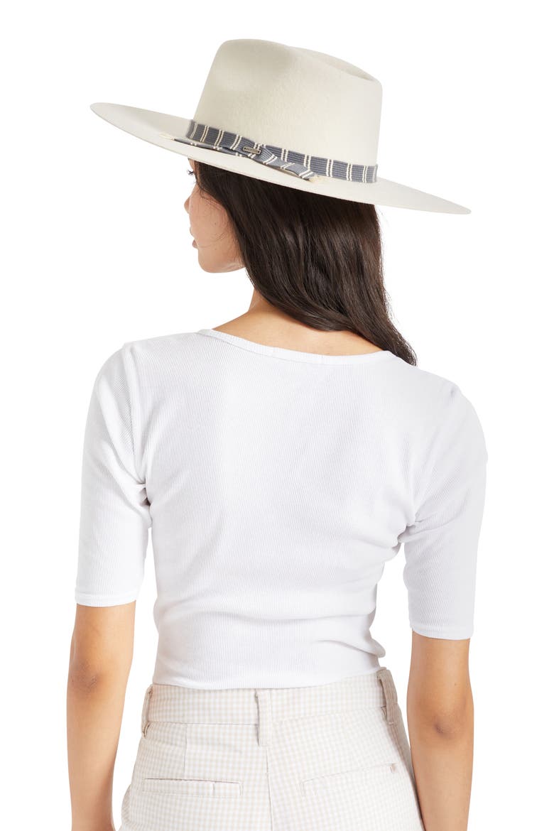 Leigh Wool Felt Fedora, Alternate, color, DOVE