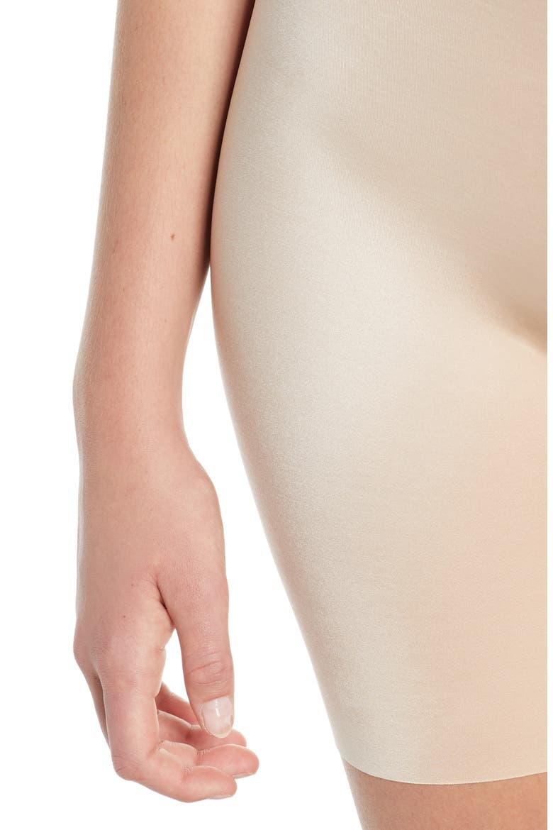 SPANXshape™ Suit Your Fancy Strapless Cupped Mid Thigh Bodysuit, Alternate, color, CHAMPAGNE BEIGE