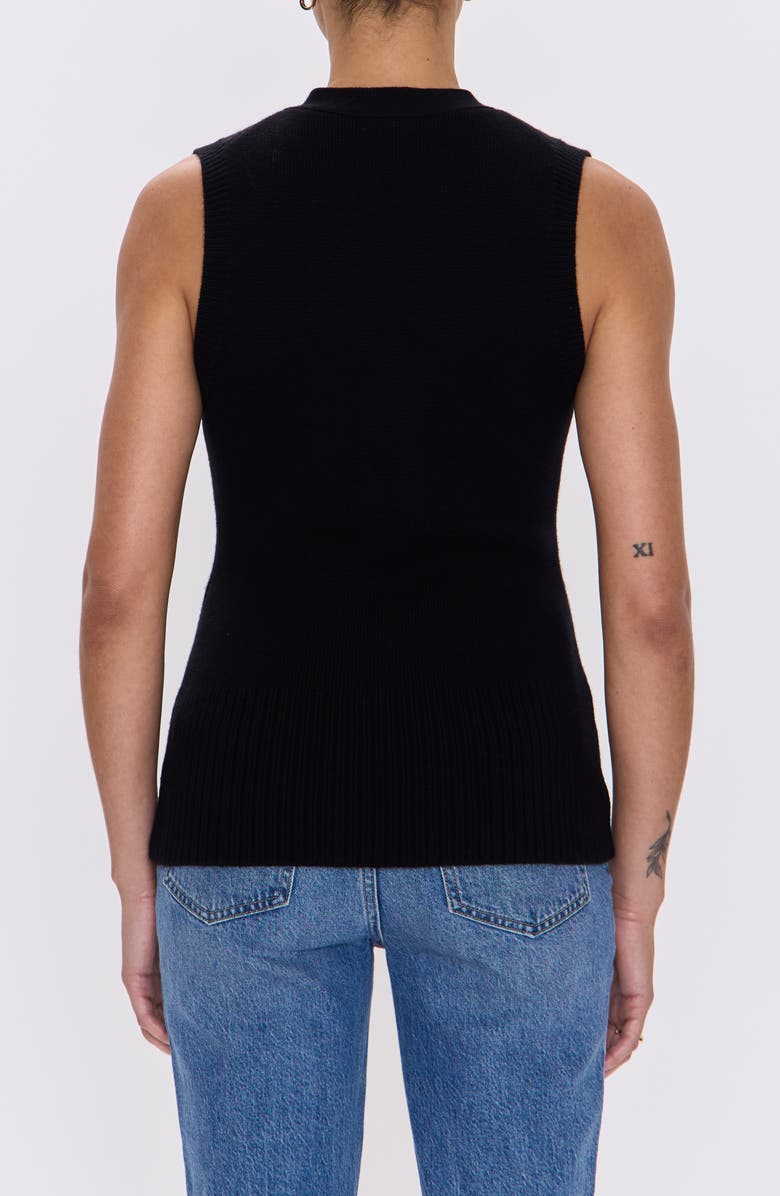 Pistola Audra Sweater Vest, Alternate, color, Noir