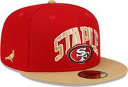 New Era x Staple Men's New Era Scarlet/Gold San Francisco 49ers NFL x Staple Collection 59FIFTY Fitted Hat