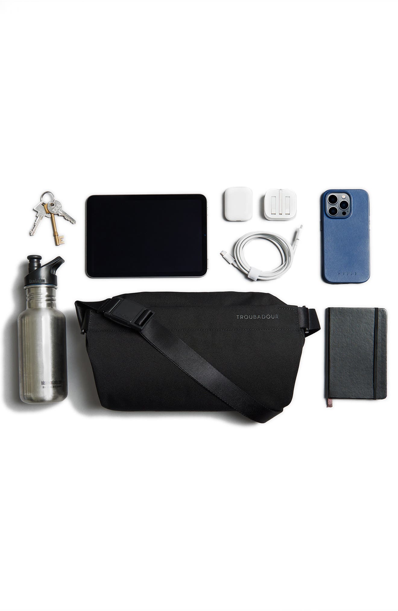 Troubadour Sling Recycled Polyester Messenger Bag, Alternate, color, 