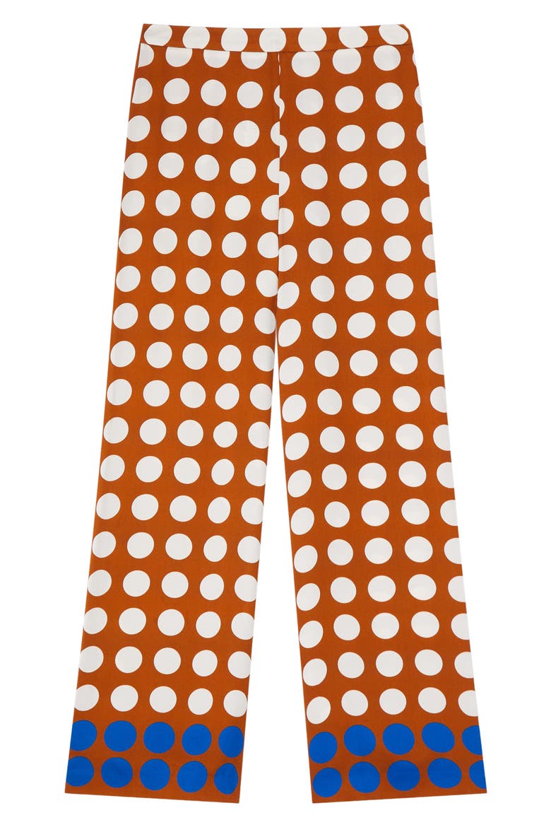 Elise Polka Dot Wide Leg Pants, Alternate, color, GOLD MULTI