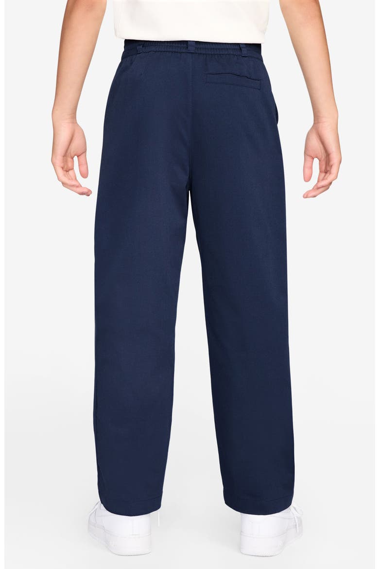 Kids' Sportswear Club Slim Fit Pants, Alternate, color, MIDNIGHT NAVY/ WHITE