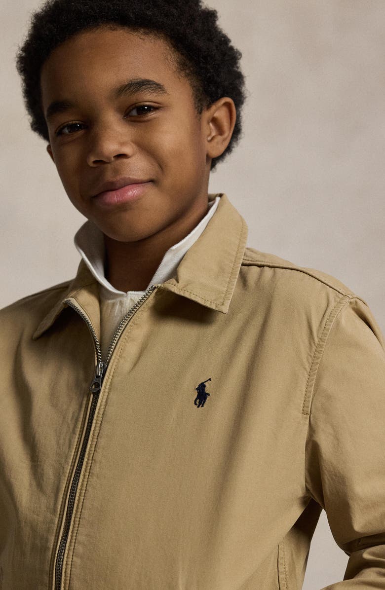 Polo Ralph Lauren Bayport Cotton Poplin Jacket, Alternate, color, Cafe Tan