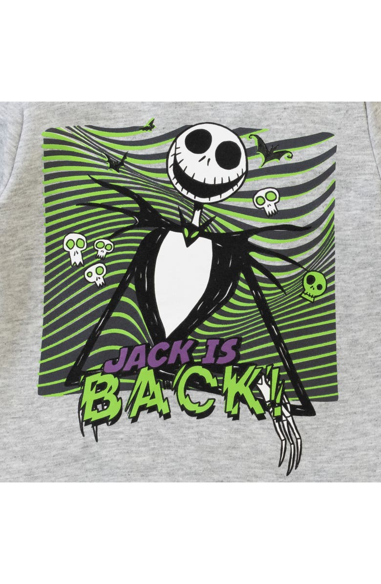 Disney Nightmare Before Christmas Jack Skellington Fleece Hoodie & Pants Set, Alternate, color, Black / Grey