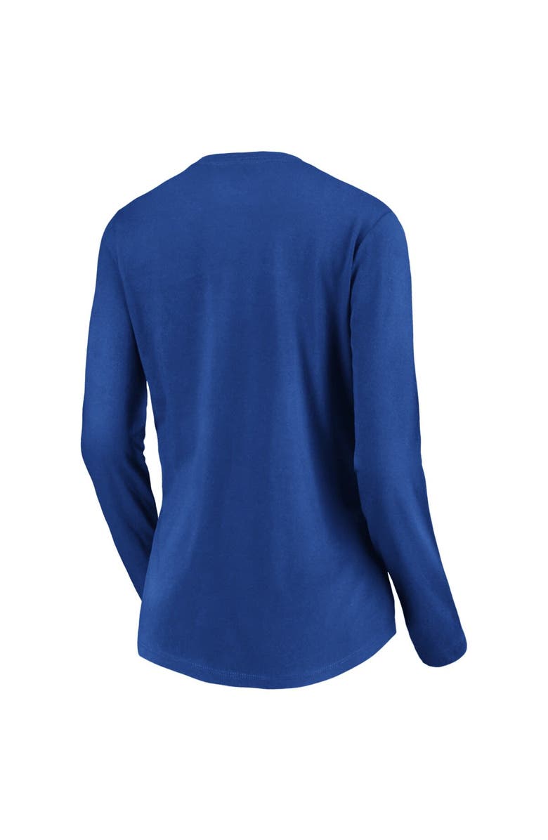 FANATICS Women's Fanatics Branded Royal Kansas City Royals Core Team Long Sleeve V-Neck T-Shirt, Alternate, color, 