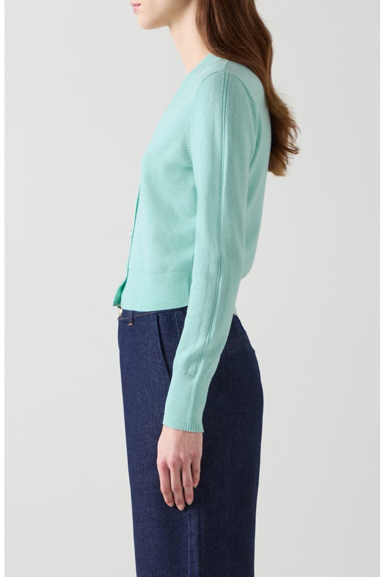 Metallic Cardigan, Alternate, color, PALE MINT