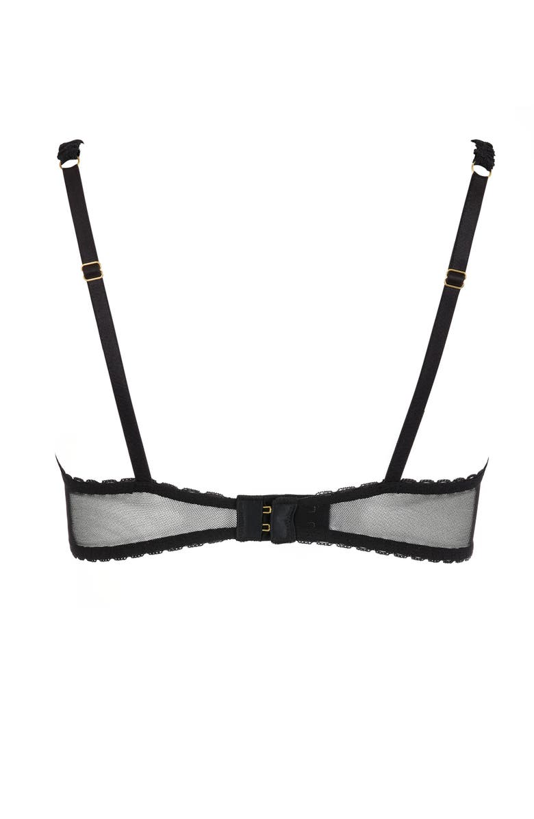 Adore Me Kimmy Push Up Balconette Bra, Alternate, color, Black