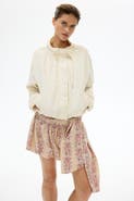 H&M Tie-detail Bubble-hem Skirt