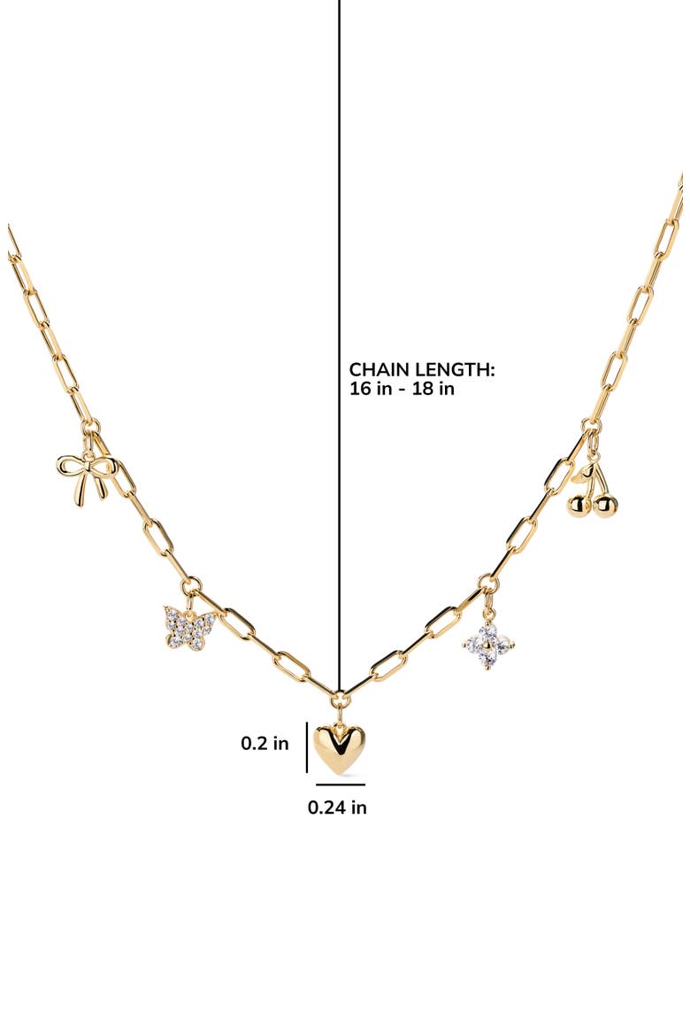Charm Necklace - The Everyday Charm Necklace, Alternate, color, Gold
