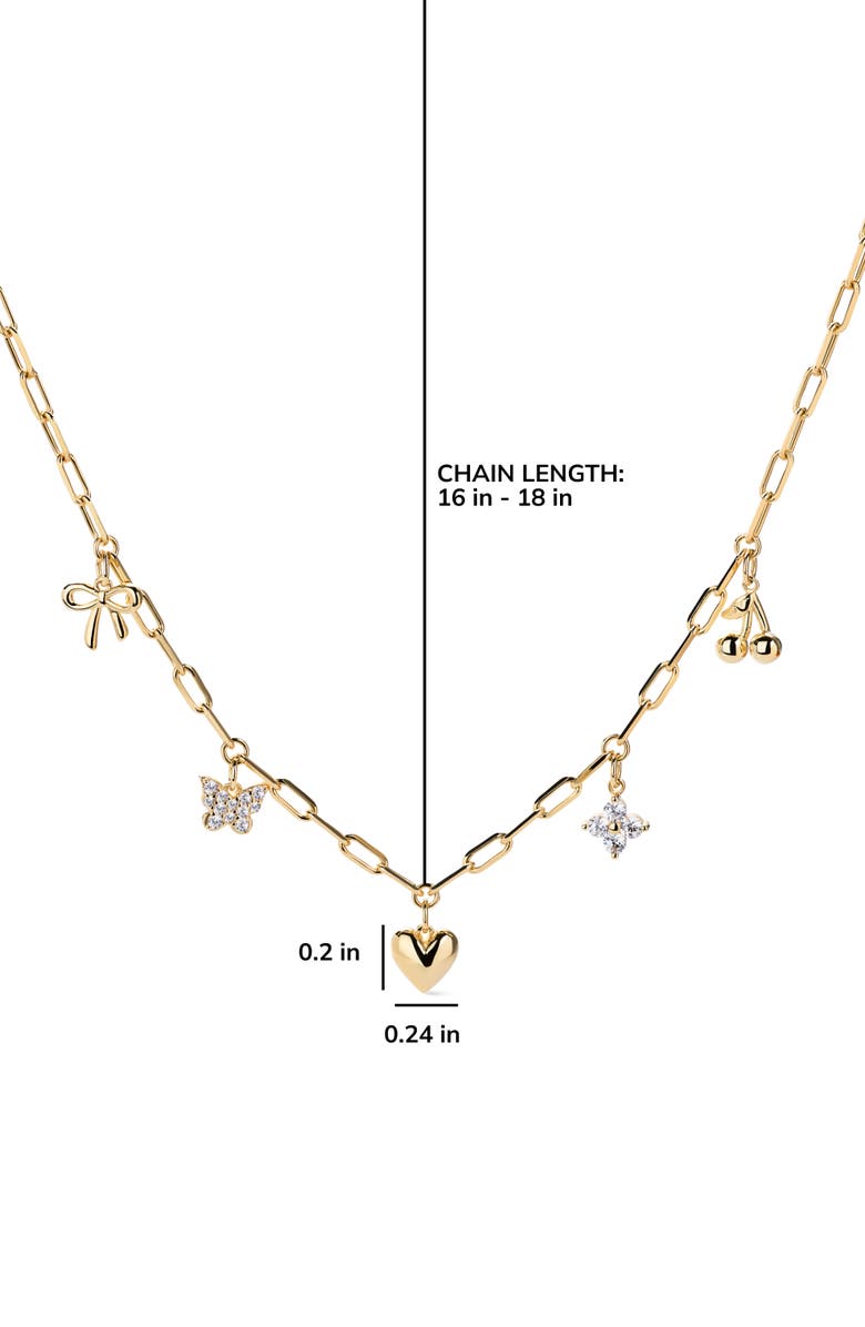 Ana Luisa Charm Necklace - The Everyday Charm Necklace, Alternate, color, Gold