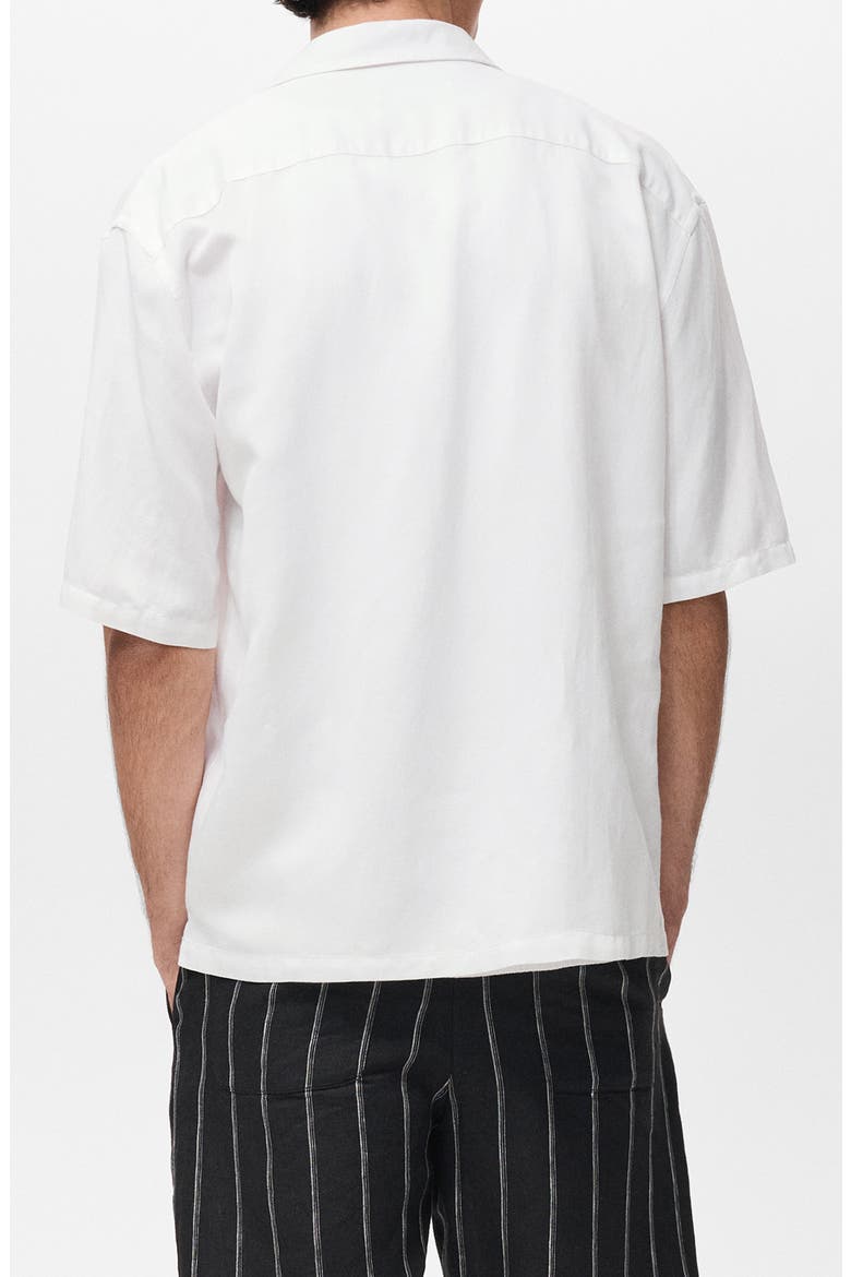 Regular Fit Camp Shirt, Alternate, color, OFF WHITE