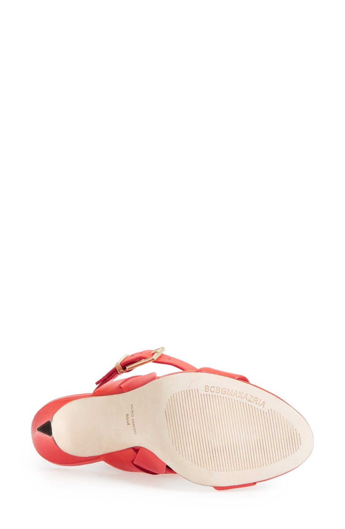 BCBGMAXAXRIA 'Ricky' Ankle Strap Sandal, Alternate, color, RED