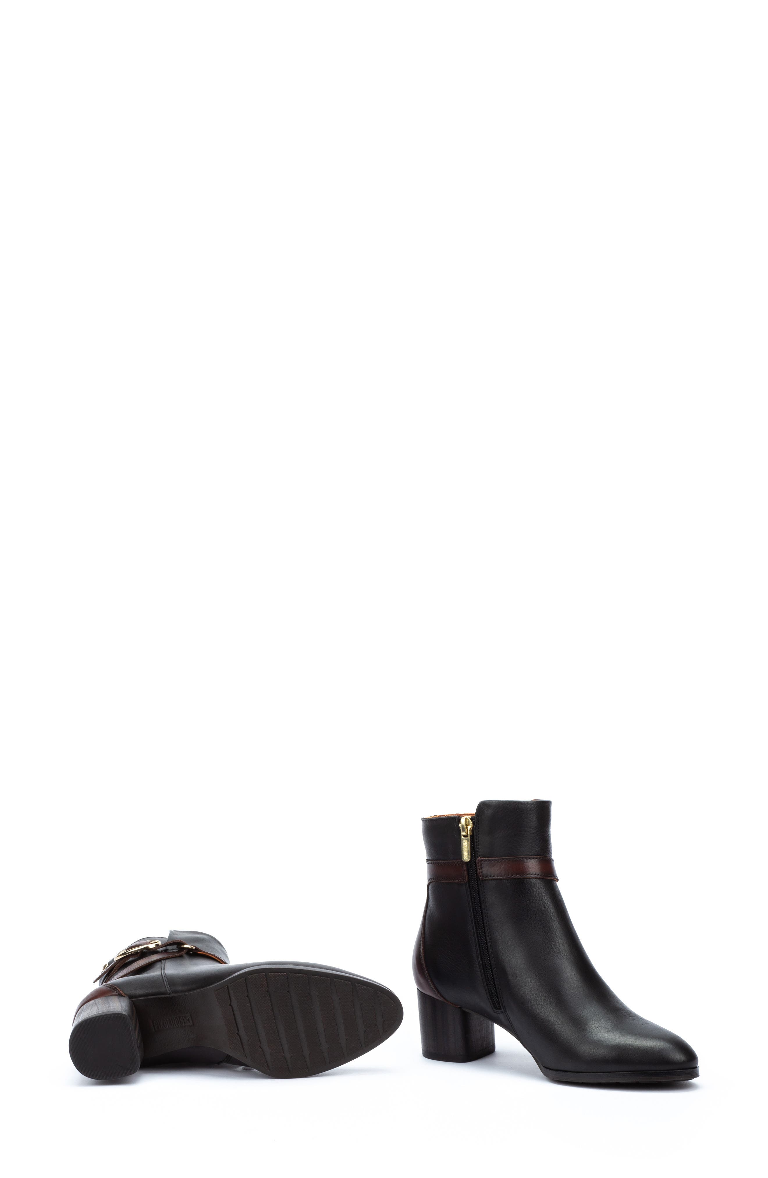 PIKOLINOS Calafat Buckle Bootie, Alternate, color, Black Lt