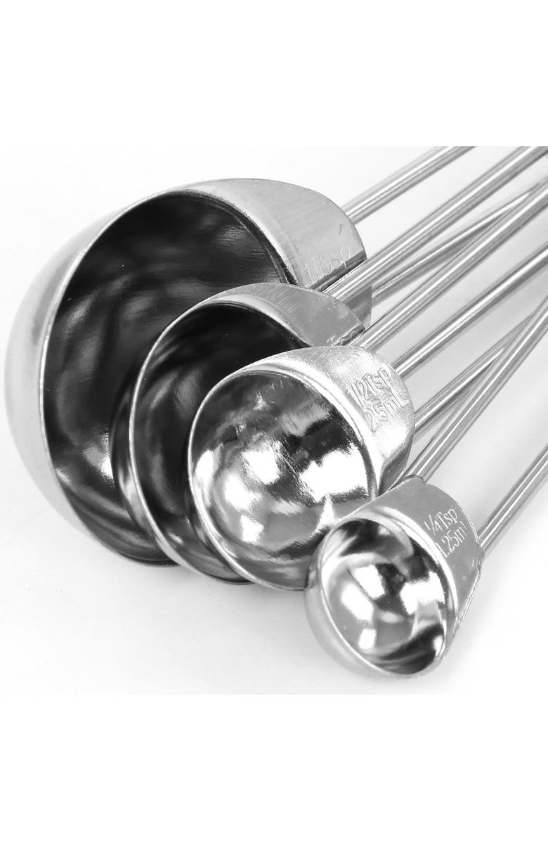 MARTHA STEWART Stainless Steel Measuring Spoons, Alternate, color, Silver