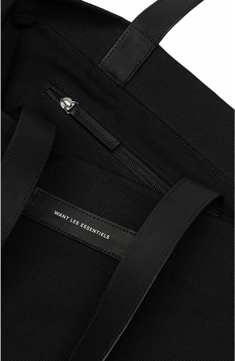 Want Les Essentiels Kenora Organic Cotton Canvas Tote, Alternate, color, Black
