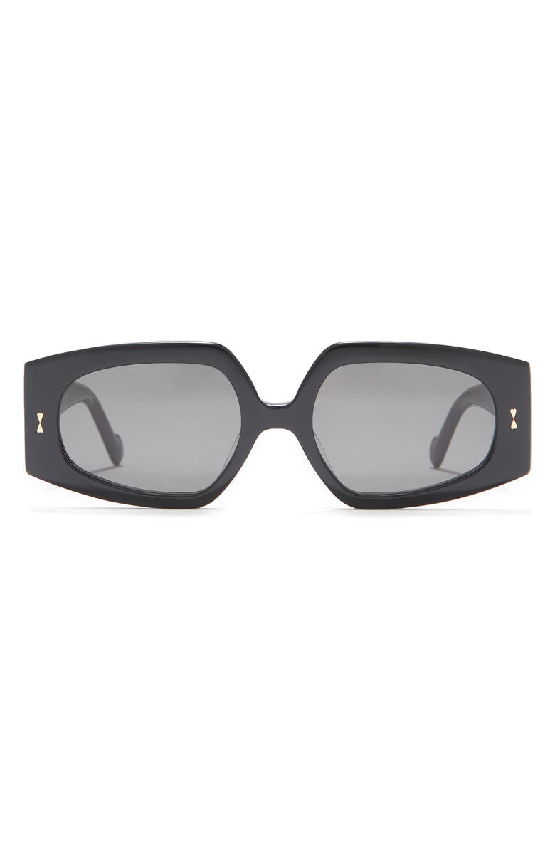 Zimmermann 54mm Espionage Rectangle Sunglasses, Main, color,