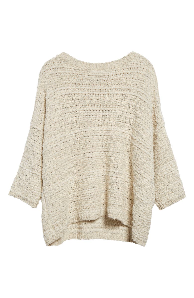 Max Mara Arda Cotton Blend Sweater, Alternate, color, Ivory