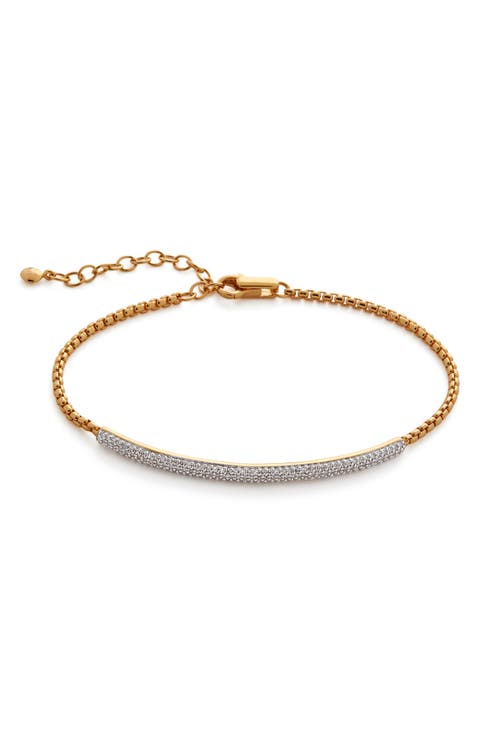 Fiji Pavé Diamond Mini Bar Bracelet