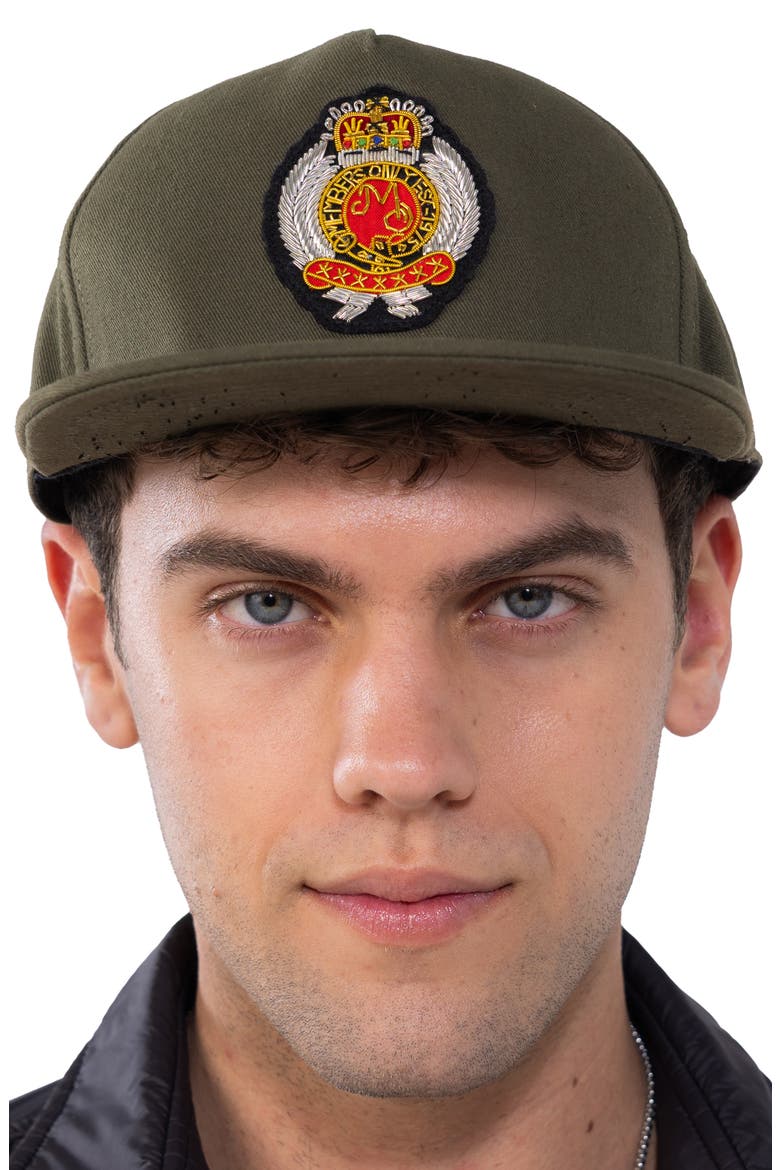 Twill Baseball Cap - Members Only Crest, Main, color, Olive