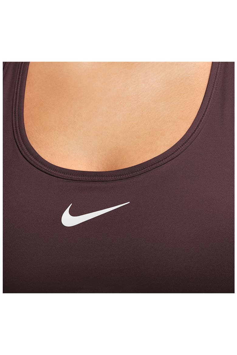 Dri-FIT Swoosh Medium Support Padded Sports Bra, Alternate, color, BURGUNDY CRUSH/ WHITE