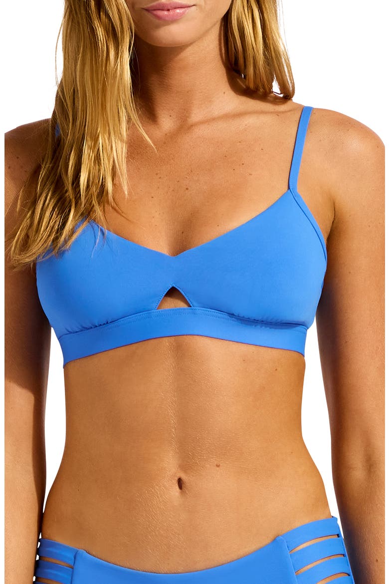 Collective Hybrid Bikini Top, Main, color, SAPPHIRE