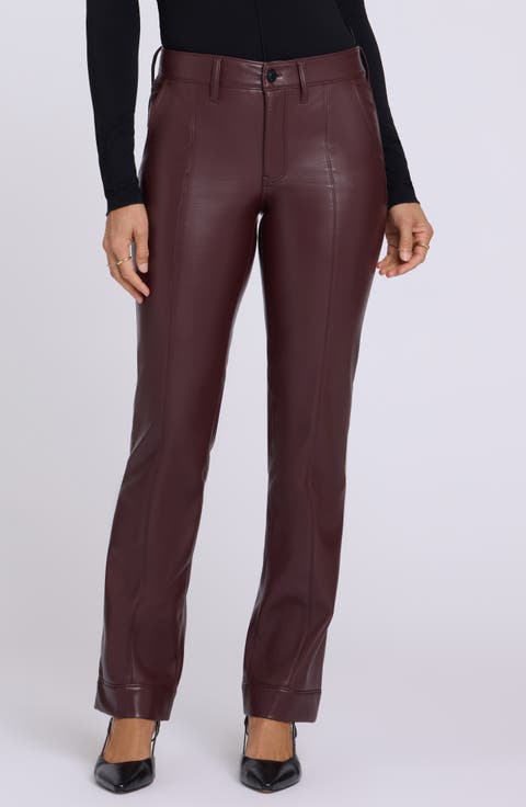 Marilyn Faux Leather Straight Leg Pants