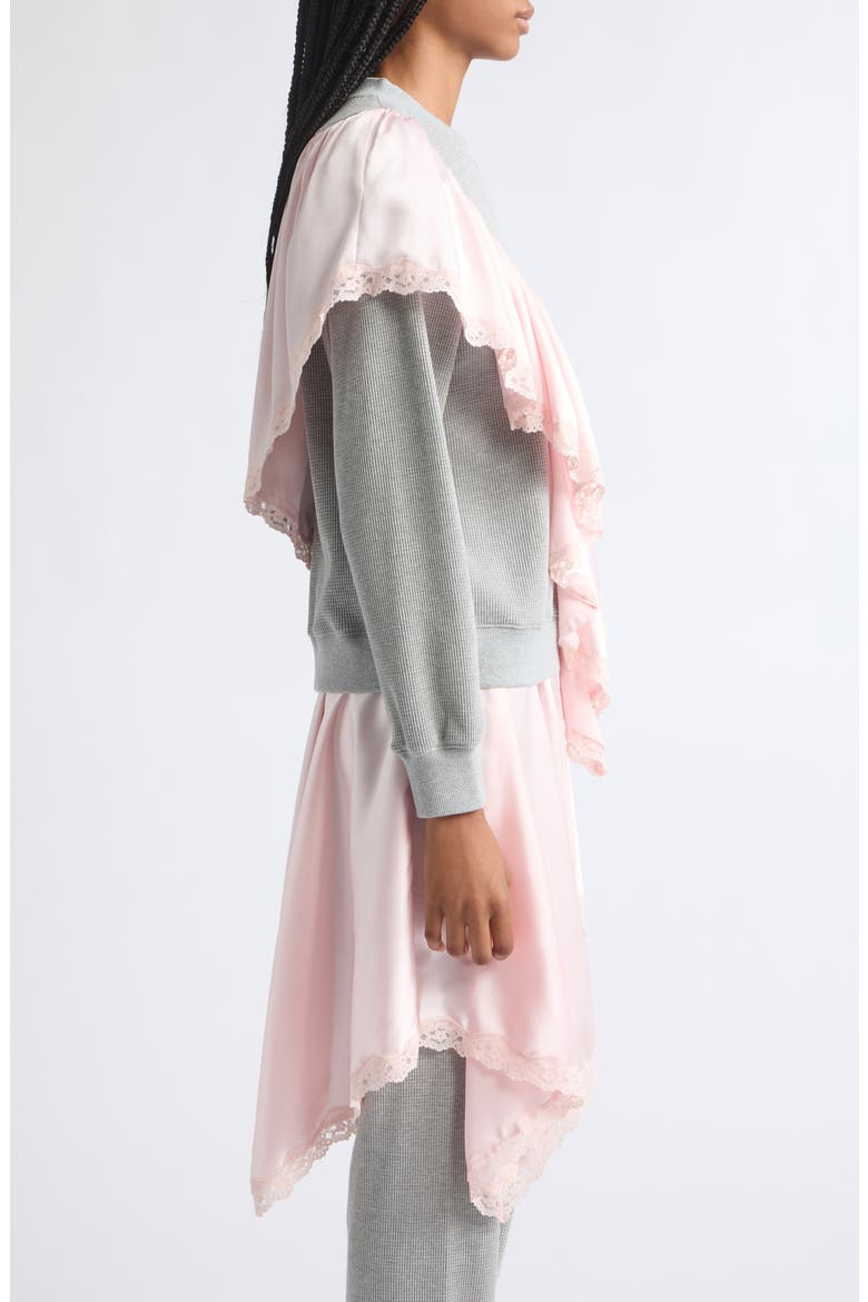Rue Ruffled Waffle Knit Pants, Alternate, color, GREY