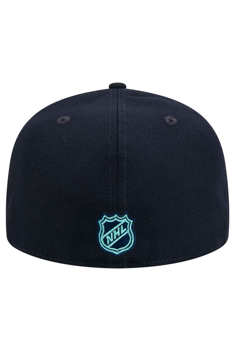 Men's New Era Deep Sea Blue Seattle Kraken Core 59FIFTY Fitted Hat, Alternate, color, Navy